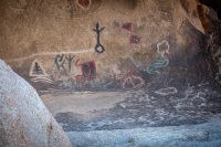 Petroglyphs on the Barker Dam Trail in Joshua Tree National Park