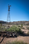 Windmill on the Wall Street Mill Trail in Joshua Tree National Park