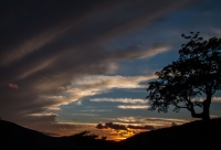 Sunset along the Kancamagus Highway