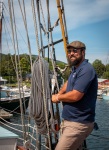 On the schooner Appledore in Camden, Maine