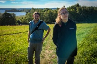 Paul and Kyle at Pltelių Ežeras in Plateliai Lithuania