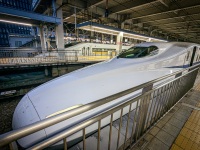 Bullet train at Fukuoka Station