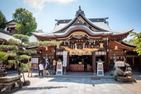 At Kushida Shrine in Fukuoka