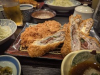 Dinner at Tonkatsu Hamakatsu in Fukuoka