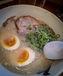 Dinner at Hide Chan in Raman Stadium at Canal City in Fukuoka