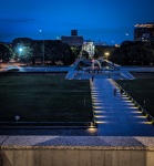 View from the Hiroshima Peace Memorial Museum at night