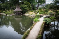 Yuyu-tei Arbor of Leisure Shukkeien Garden in Hiroshima