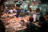 At Nishiki Market in Kyoto