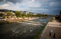 Along Kamo River in Kyoto