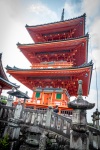 At Kiyomizu dera temple in Kyoto