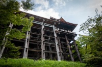 At Kiyomizu dera temple in Kyoto