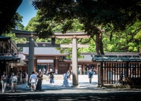 At Meiji Shrine in Tokyo