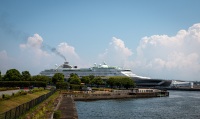 Pacific World cruise ship in Yokohama