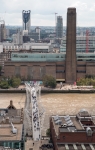 Views of London from the Stone Gallery at St. Paul's Cathedral