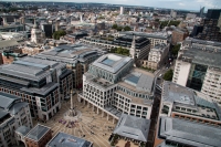 Views of London from the Golden Gallery at the top of the cupola of St. Paul's Cathedral