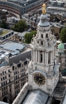 View from the Golden Gallery at the top of the cupola of St. Paul's Cathedral in London