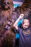 Kyle with Chewbacca at Hollywood Studios