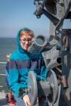 Kyle on the SS Jeremiah O'Brien Liberty Ship in San Francisco