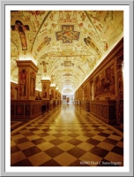 An ornate hallway in the Vatican museums