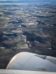 View from flight near Munich