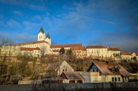 View of Freising from train to Regensburg