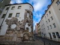 Porta Praetoria Roman Gate remains in Regensburg