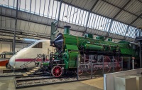 Express Passenger Locomotive Class S 3/6 at the Deutschesmuseum Verkerhszentrum Transport Museum in Munich