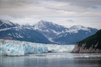 Looking into Russell Fjord from our balcony at Hubbard Glacier