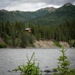 Nenana River while hiking the Horseshoe Lake Trail in Denali National Park