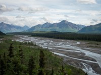 At Teklanika Rest Area on the Tundra Wilderness Tour in Denali National Park