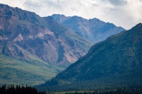 At Teklanika Rest Area on the Tundra Wilderness Tour in Denali National Park