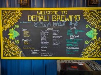 At Denali Brewing in Talkeetna