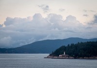 Point Atkinson Lighthouse from Sapphire Princess near Vancouver