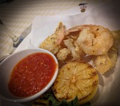 Fried seafood at Sabatini's on Sapphire Princess