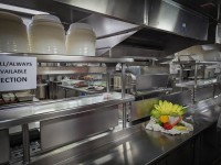 Galley on Sapphire Princess