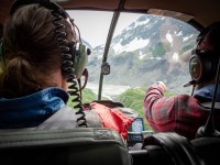 On our helicopter flight tour in Seward