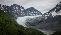 On our helicopter flight tour in Seward