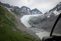 On our helicopter flight tour in Seward