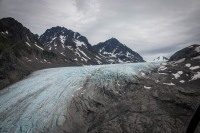 On our helicopter flight tour in Seward