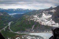 On our helicopter flight tour in Seward