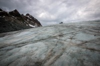 At Hawk Glacier on our helicopter flight tour in Seward