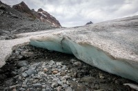 At Hawk Glacier on our helicopter flight tour in Seward