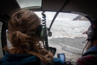 Kyle on our helicopter flight tour in Seward