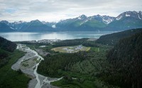 On our helicopter flight tour in Seward