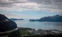 On our helicopter flight tour in Seward