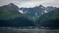 On our helicopter flight tour in Seward