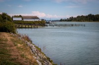 Along the waterfront in Richmond, British Columbia