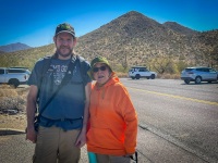 Paul and Sharon at Cave Creek Regional Park in Cave Creek, AZ