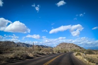 Driviing in White Tank Mointain Regional Park in Waddell, AZ