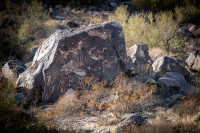 Hiking the Waterfall Trail in White Tank Mointain Regional Park in Waddell, AZ